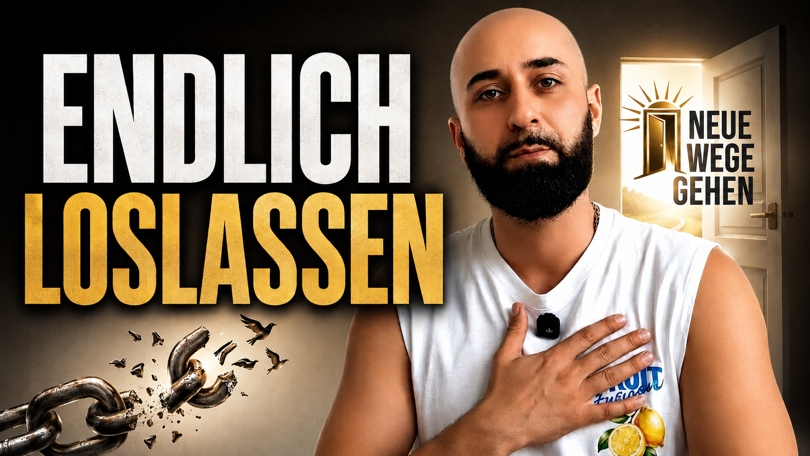 Person sitzt nachdenklich da und lernt, belastende Gedanken loszulassen